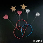 Plastic Sparkling Cosmic Head Boppers<br>1 dozen